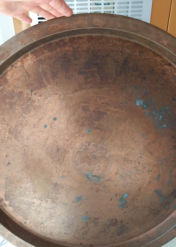 Vintage, Nostaljik Bakır Tepsi, Sini - Görsel 2