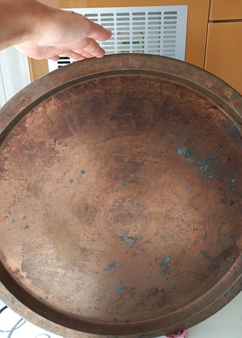 Vintage, Nostaljik Bakır Tepsi, Sini - Görsel 3