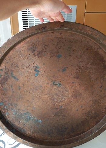 Vintage, Nostaljik Bakır Tepsi, Sini - Görsel 4