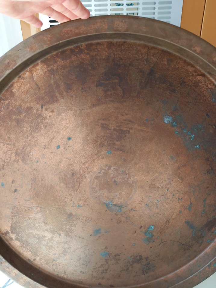 Vintage, Nostaljik Bakır Tepsi, Sini - Görsel 2