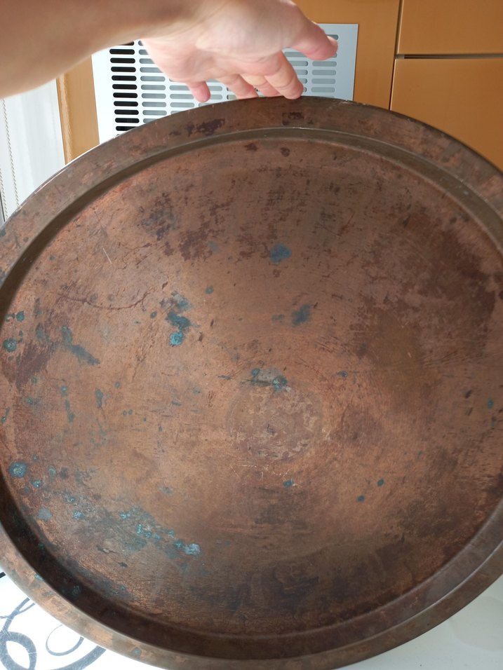 Vintage, Nostaljik Bakır Tepsi, Sini - Görsel 4