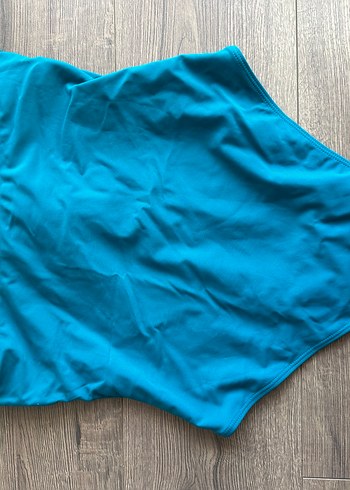 Turkuaz Drapeli İnce Askılı Mayo - Görsel 6