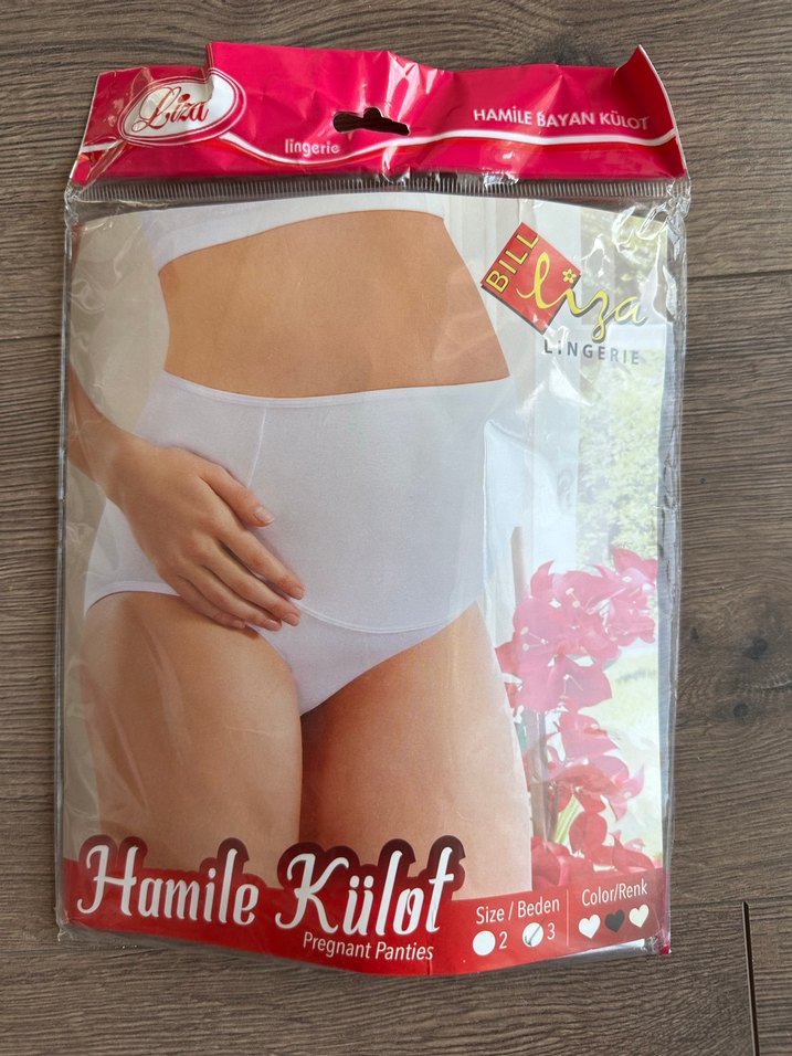 Beyaz Hamile külot - Görsel 2