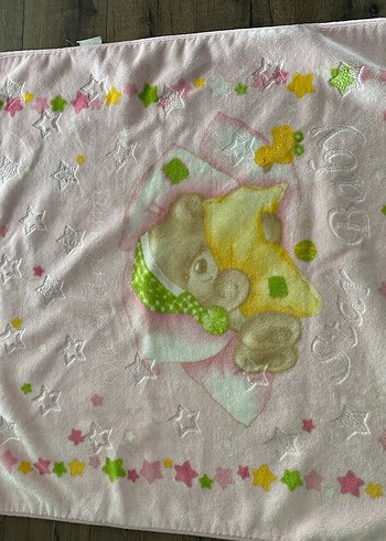 Pembe Nakışlı bebek Battaniyesi - Görsel 2
