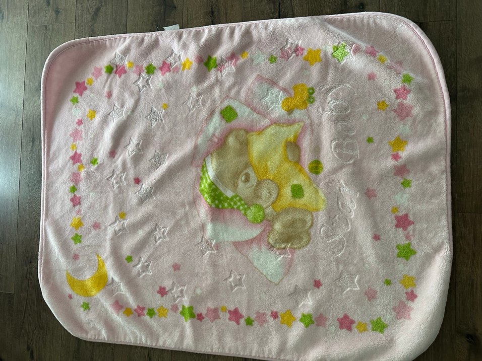 Pembe Nakışlı bebek Battaniyesi - Görsel 2