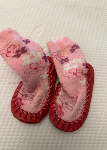 Kız Bebek İlk Adım Örgü Çorap Ayakkabı - Görsel 2