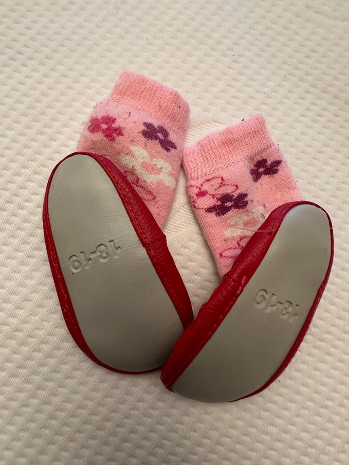 Kız Bebek İlk Adım Örgü Çorap Ayakkabı - Görsel 3