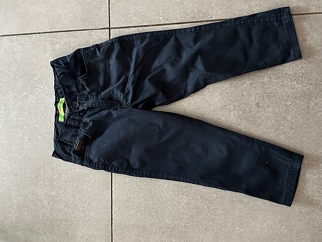Lacivert kanvas pantolon