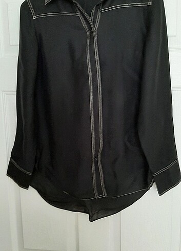 34 Beden Massimo Dutti siyah renkli 34 beden bluz