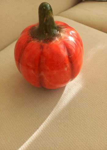 Renkli Turuncu elyapimi çini Kabak Figür - Görsel 3