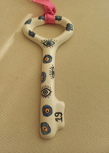Renkli #çini  Anahtarlık - Görsel 3