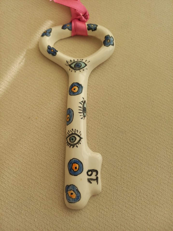 Renkli #çini  Anahtarlık - Görsel 3