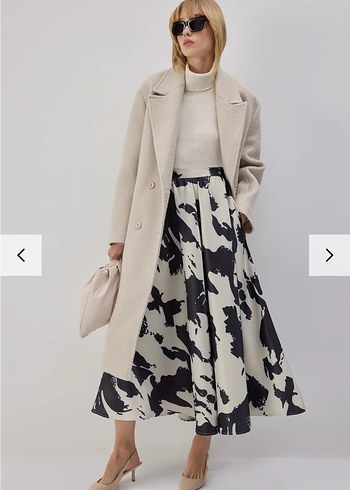 Touche marka Salaş Kesim Desenli Uzun Etek - Görsel 2