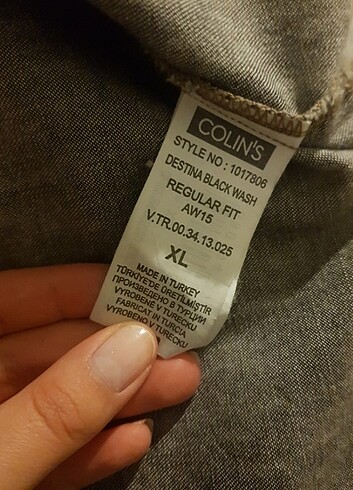 xl Beden Colin's Kot Gömlek