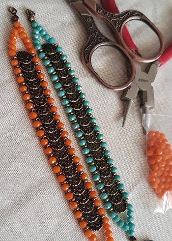 Bohem Renkli Boncuklu Kadın Bileklik - Görsel 3