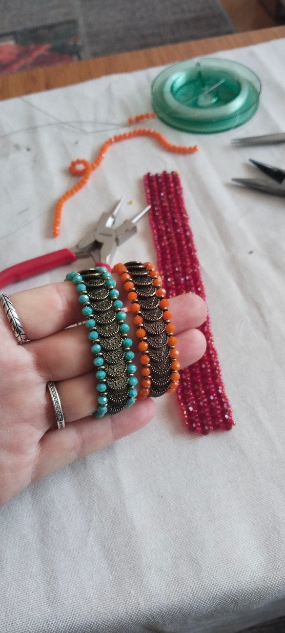 Bohem Renkli Boncuklu Kadın Bileklik - Görsel 2