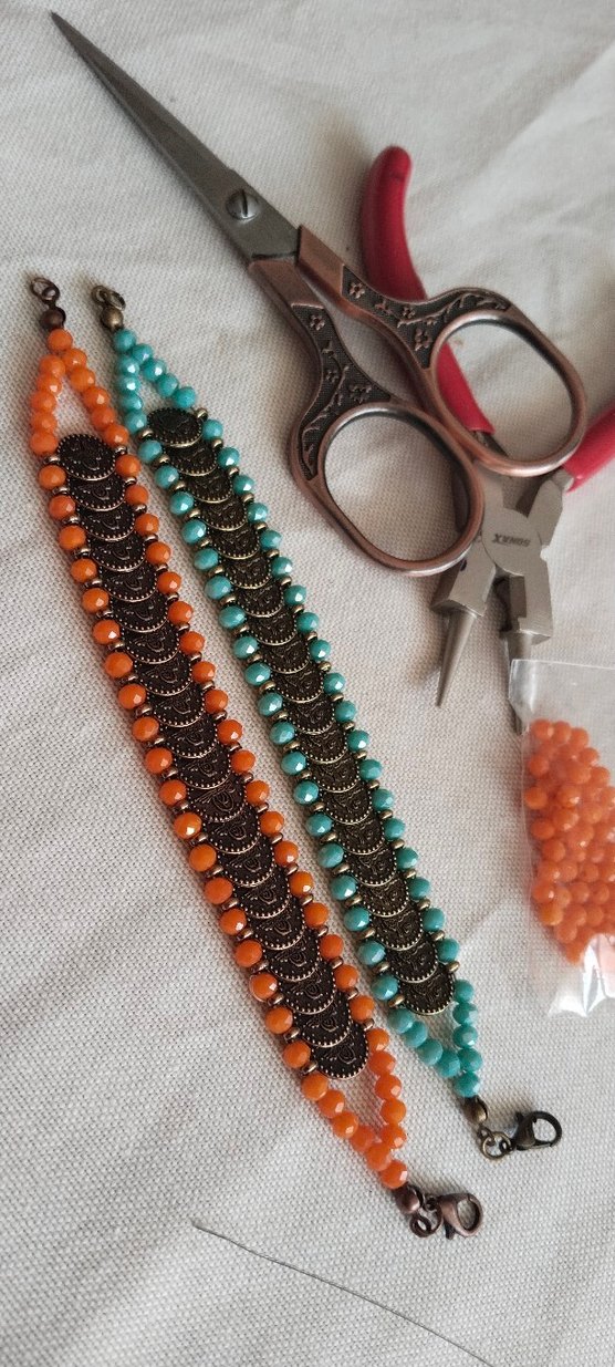 Renkli Boncuklu Bohem Kadın Bileklik ( el işçiliği - Görsel 4