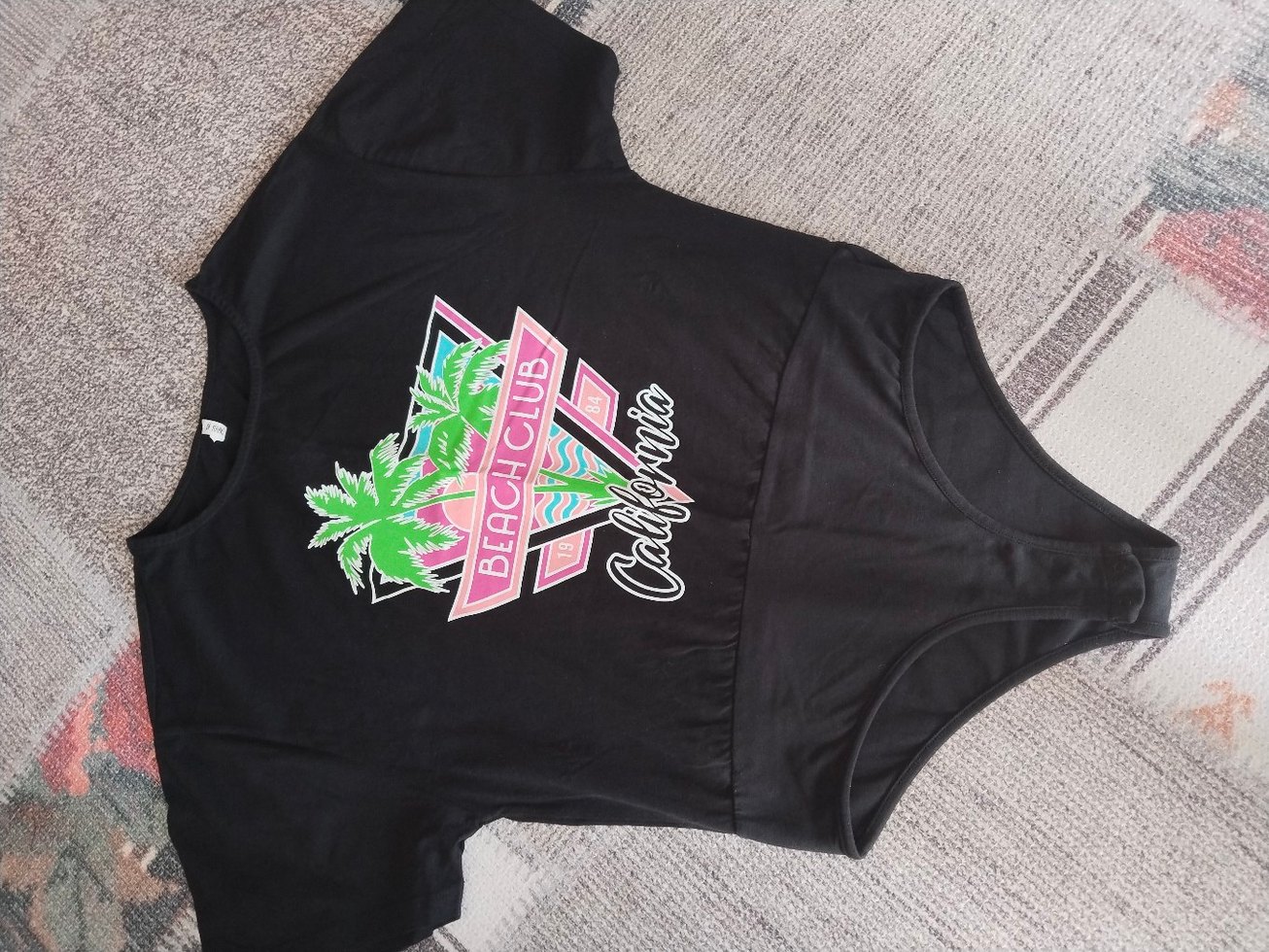 Siyah Baskılı yazlık kadın badi - Görsel 3