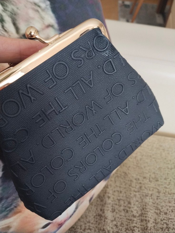 Kapitone Baskılı Siyah Kadın Portföy Cüzdan - Görsel 4