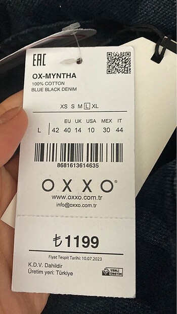 l Beden mavi Renk Zara kot ceket