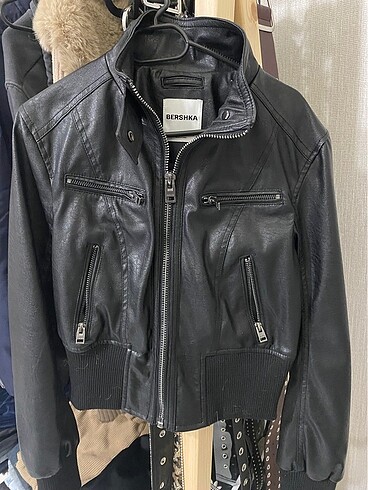 vintage biker ceket