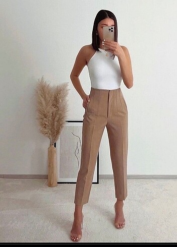 Zara model pensli pantolon 