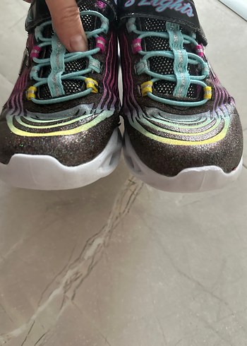 33 Beden çeşitli Renk Kız Çocuk Renkli Skechers Spor Ayakkabı