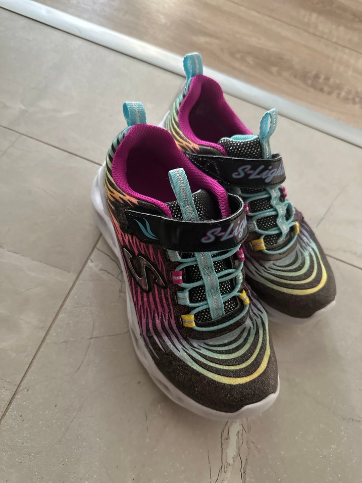 Kız Çocuk Renkli Skechers Spor Ayakkabı - Görsel 3