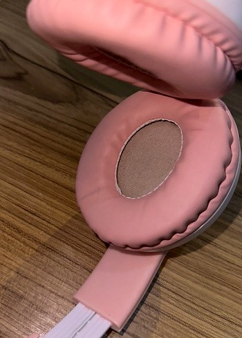 Pembe Pastel Kedi Kulaklı Kulaklık - Görsel 4