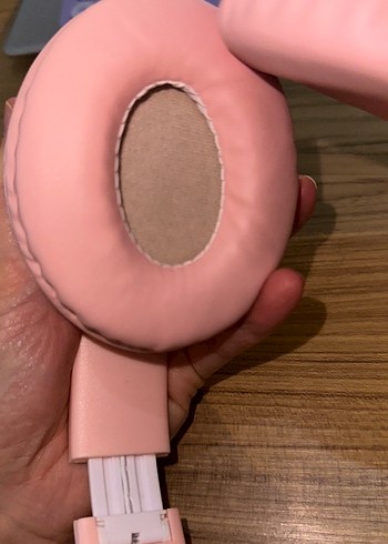 Pembe Pastel Kedi Kulaklı Kulaklık - Görsel 3