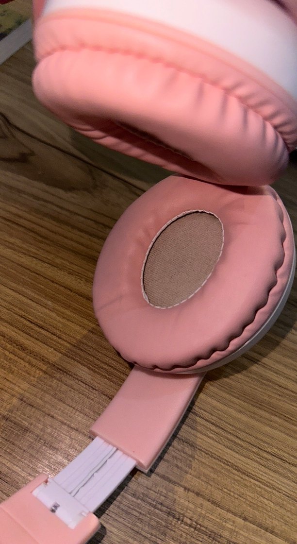 Pembe Pastel Kedi Kulaklı Kulaklık - Görsel 4