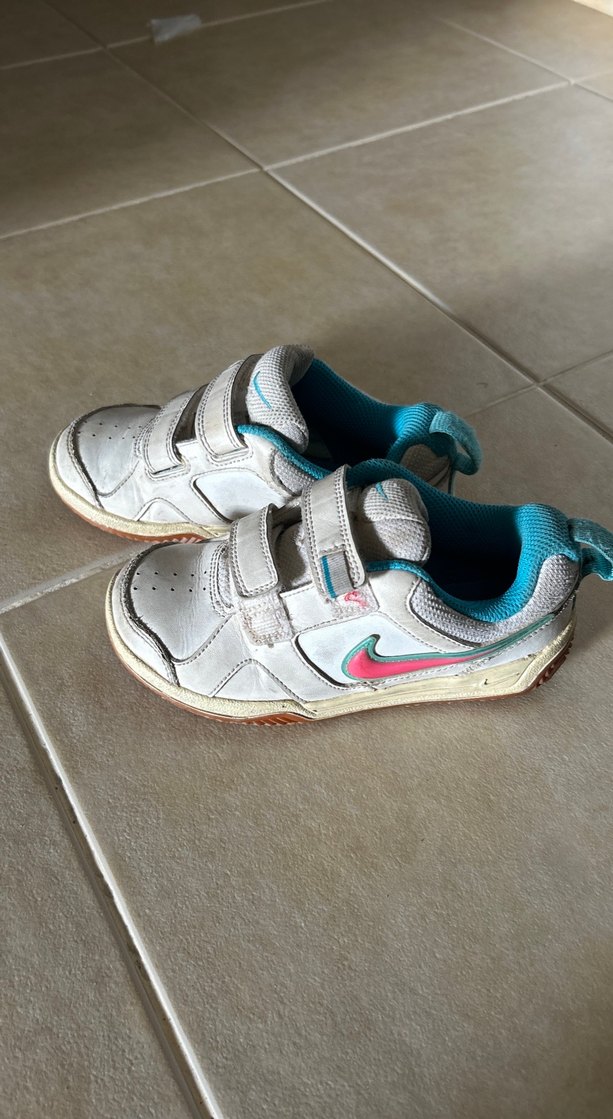 Kız Çocuk Beyaz Cırt Cırtlı Spor Ayakkabı - Görsel 2