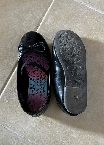 Kız Çocuk Siyah Goth Babet Ayakkabı - Görsel 4