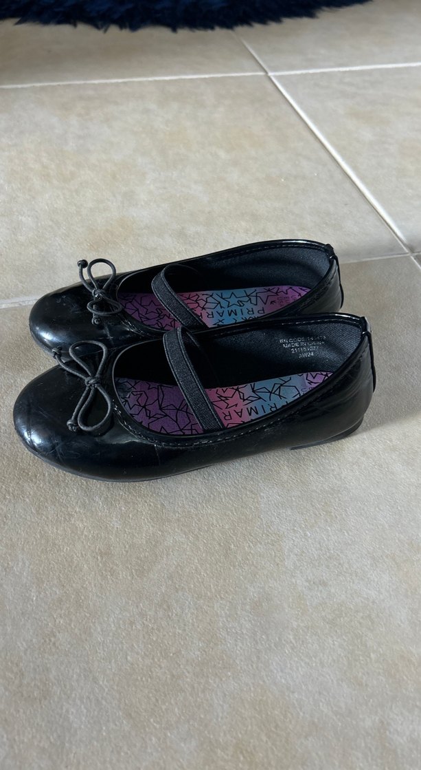 Kız Çocuk Siyah Goth Babet Ayakkabı - Görsel 2