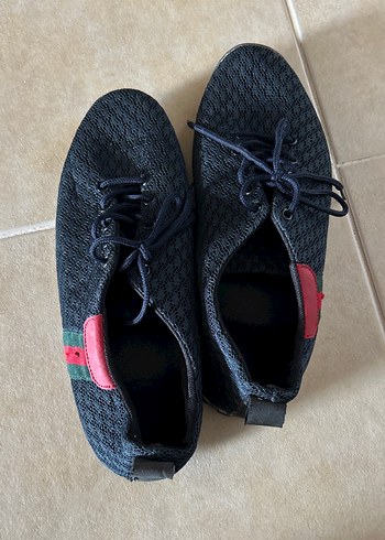 Siyah Erkek Spor Ayakkabı Bağcıkları - Görsel 3