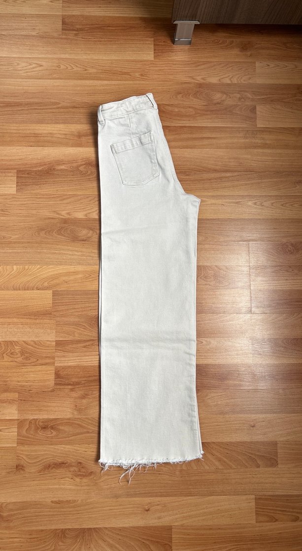 MangoBej Kadın Midi Kot Pantolon - Görsel 4