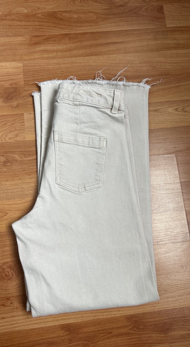 MangoBej Kadın Midi Kot Pantolon - Görsel 5