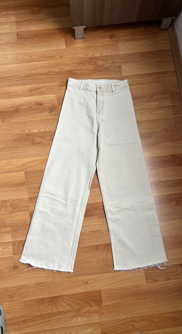 MangoBej Kadın Midi Kot Pantolon - Görsel 2