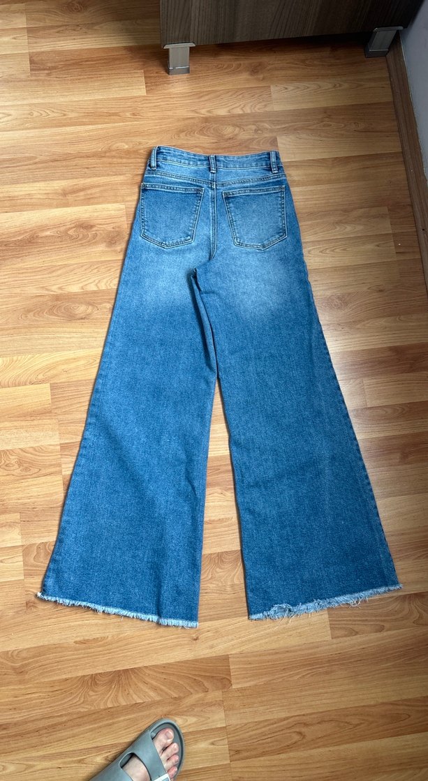 Mango Mavi Kadın Denim Pantolon - Görsel 4