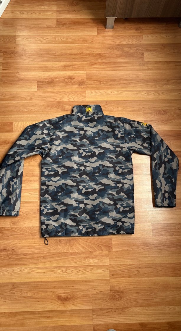 Unisex jack wolfskin Kamuflaj Fermuarlı yağmurluk - Görsel 3