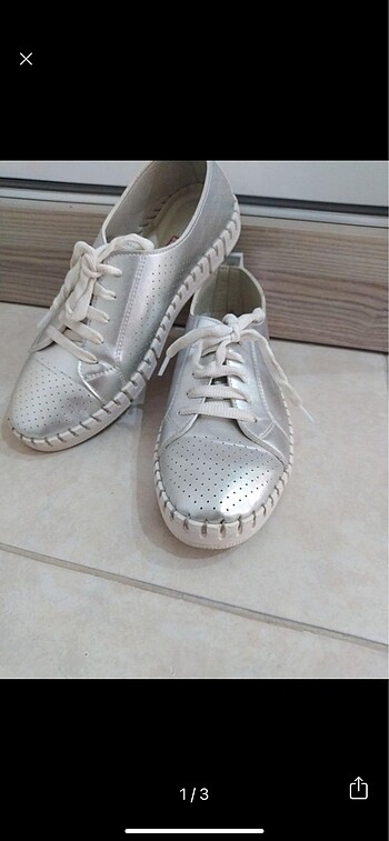 Flo Gümüş Kadın Comfort Ayakkabı