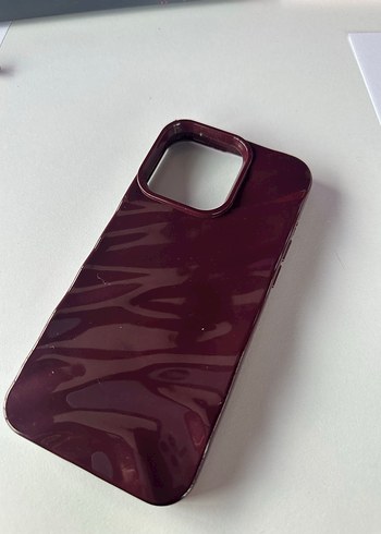 Parlak Bordo Telefon Kılıfı - Görsel 2