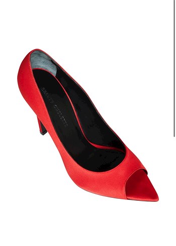 Kırmızı Topuklu Minimalist Stiletto - Görsel 2