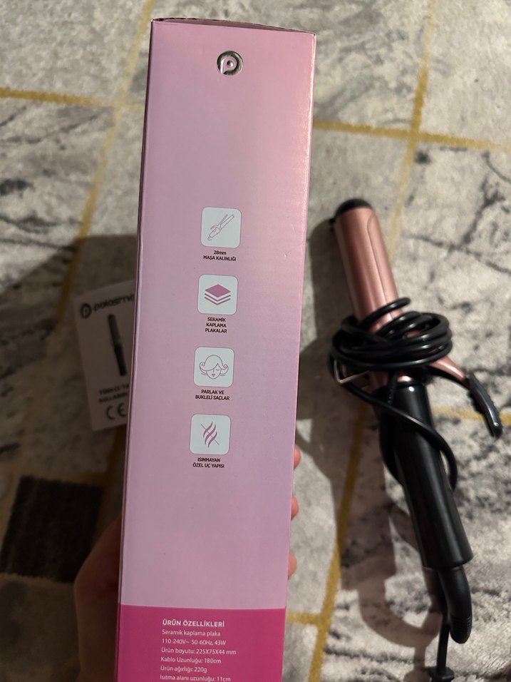 Pembe Mini Saç Maşası - Görsel 3