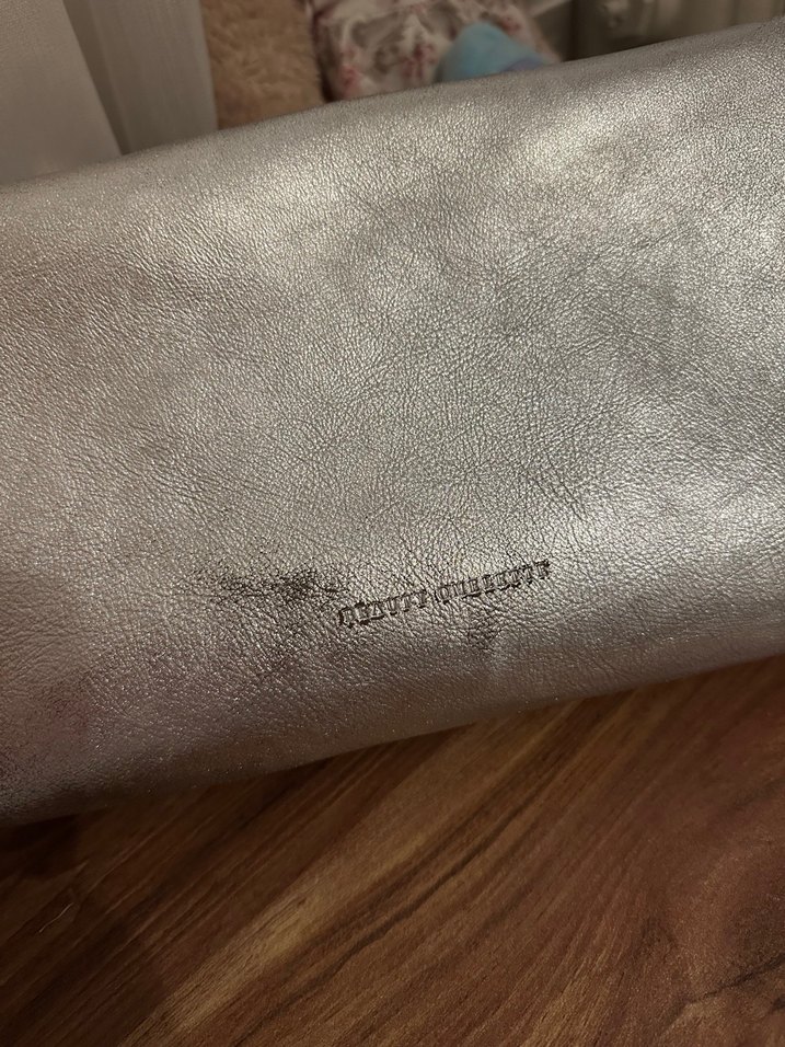 Gümüş Renk Kadın Deri Clutch Çanta - Görsel 4