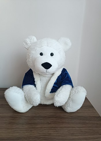 peluş ayıcık ve kolona çiçek - Görsel 3