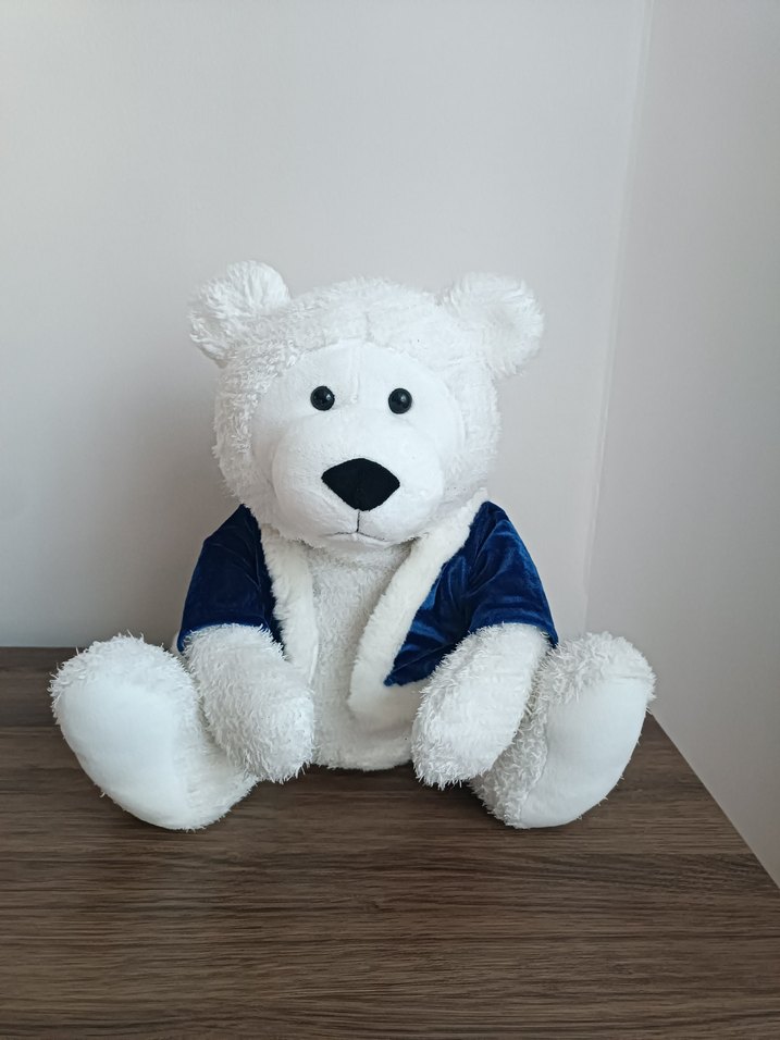 peluş ayıcık ve kolona çiçek - Görsel 3