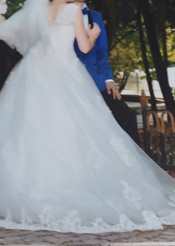 Klasik Straplez Prenses Gelinlik - Görsel 3