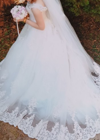 Klasik Straplez Prenses Gelinlik - Görsel 2