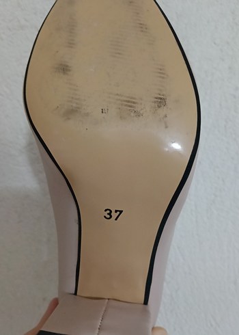 37 Beden Bej Minimalist Stiletto Topuklu Kadın Ayakkabı